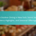 Best Outdoor Dining in New York: Scenic Views, Menu Highlights, and Seasonal Offerings