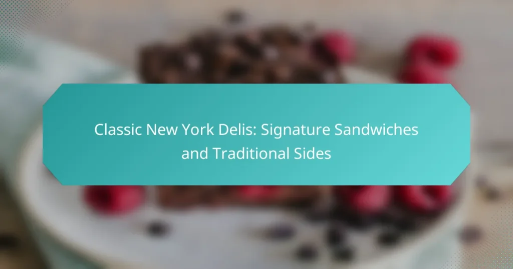 Classic New York Delis: Signature Sandwiches and Traditional Sides