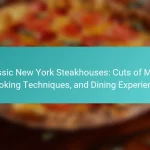 Classic New York Steakhouses: Cuts of Meat, Cooking Techniques, and Dining Experience