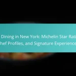 Fine Dining in New York: Michelin Star Ratings, Chef Profiles, and Signature Experiences