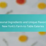 Seasonal Ingredients and Unique Flavors in New York’s Farm-to-Table Eateries