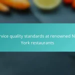 Service quality standards at renowned New York restaurants